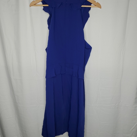 🆕 Trina Turk Avebury Cross Front Halter Style Ruffle Dress  NWT - Picture 6 of 7